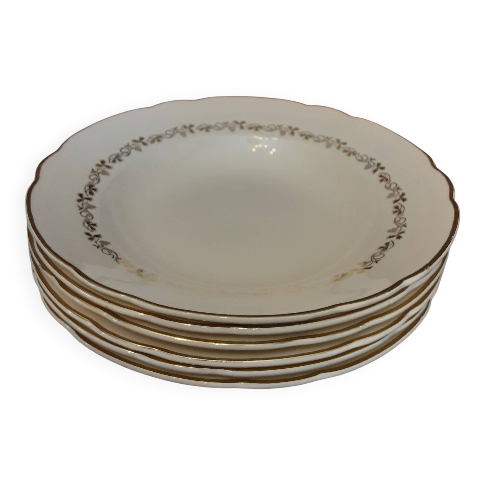 Set of 6 Willeroy and Boch soup plates