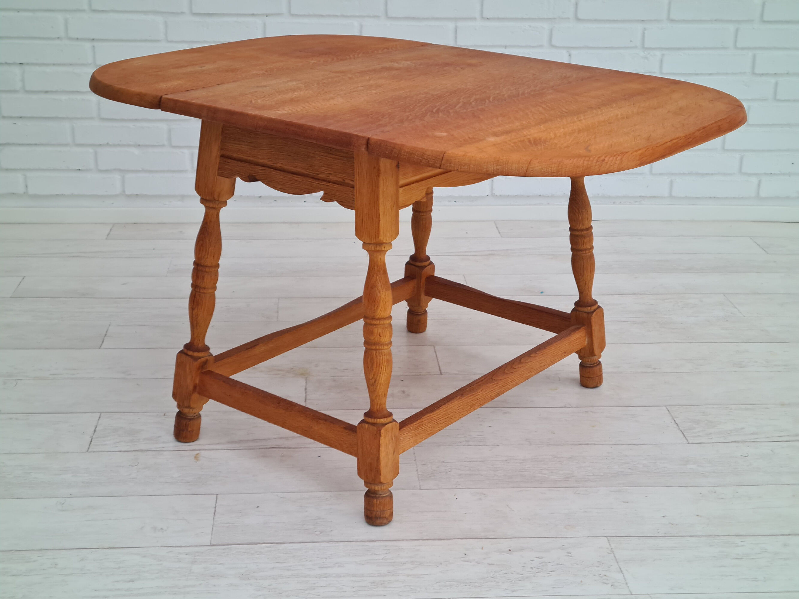 60s, coffee table, Danish design, Henning Kjærnulf style, oak, original very good condition