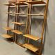 Suite de 3 étagères modulables design scandinave 1960
