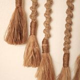 Braided macramé wall decor, 70s