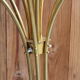 Italian lamppost 10 lights golden crystal balls 1960