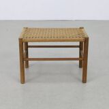 Stool in Wood and Rope, 1960s
