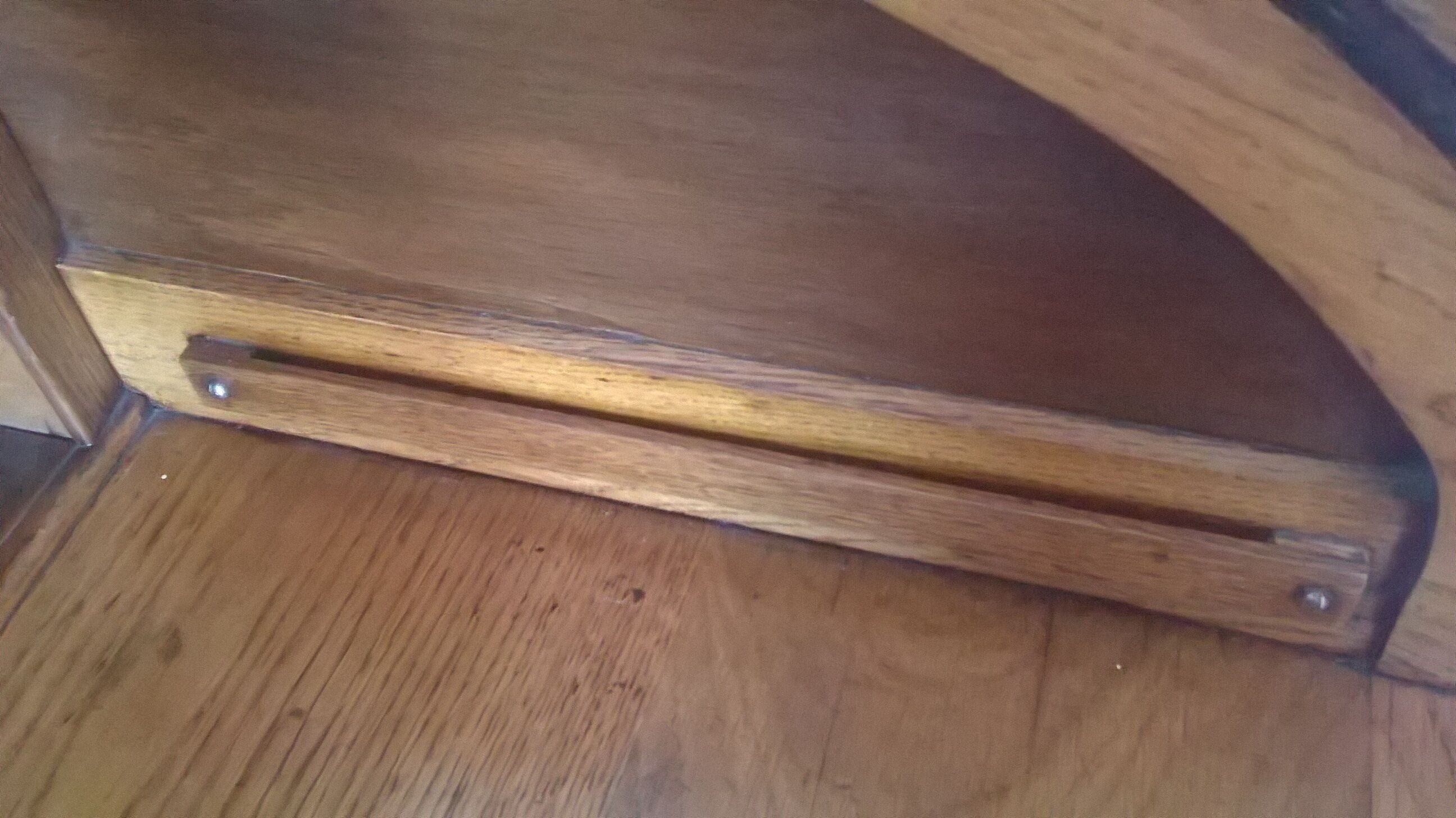 American desk with oak curtain