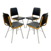 Mid-century dining chairs by Miroslav Navrátil for TON, 1960s (set of 4)