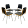 Mid-century dining chairs by Miroslav Navrátil for TON, 1960s (set of 4)