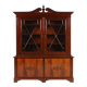 Exquisite Empire Style library cabinet with glass doors, Belgium, 1950s
