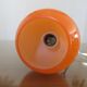 Tripod lamp "Sputnik" in orange opaline and black lacquered metal 60s 70s