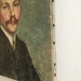 Portrait signed oil XIX th century
