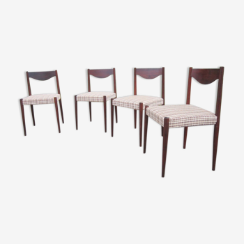 Série de 4 chaises années 60 esprit scandinave