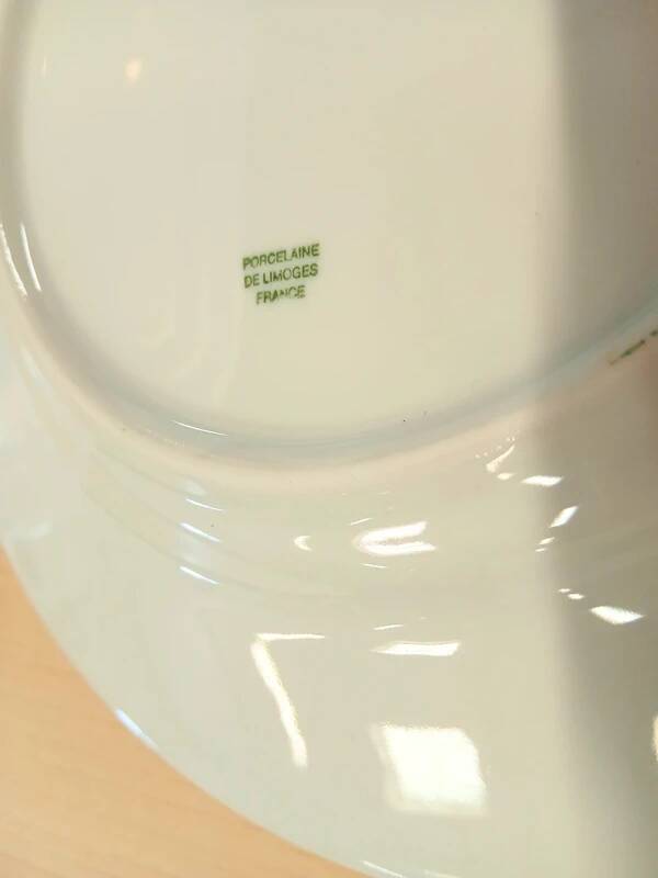 Assiette porcelaine de Limoges