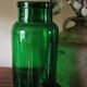 Green glass bottle