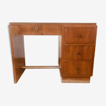 Art Deco desk in mahogany veneer XX century
