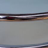 Vintage Chrome and Glass Swivel Coffee Table by Milo Baughman, Italy,