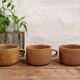 Trio of sandstone lunch cups