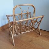 Wicker magazine rack
