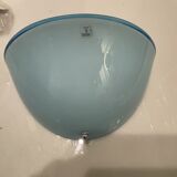 Appliques en verre de Murano bleu clair, années 1970, ensemble de 2