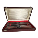 Set of 10 Bakelite handle knives