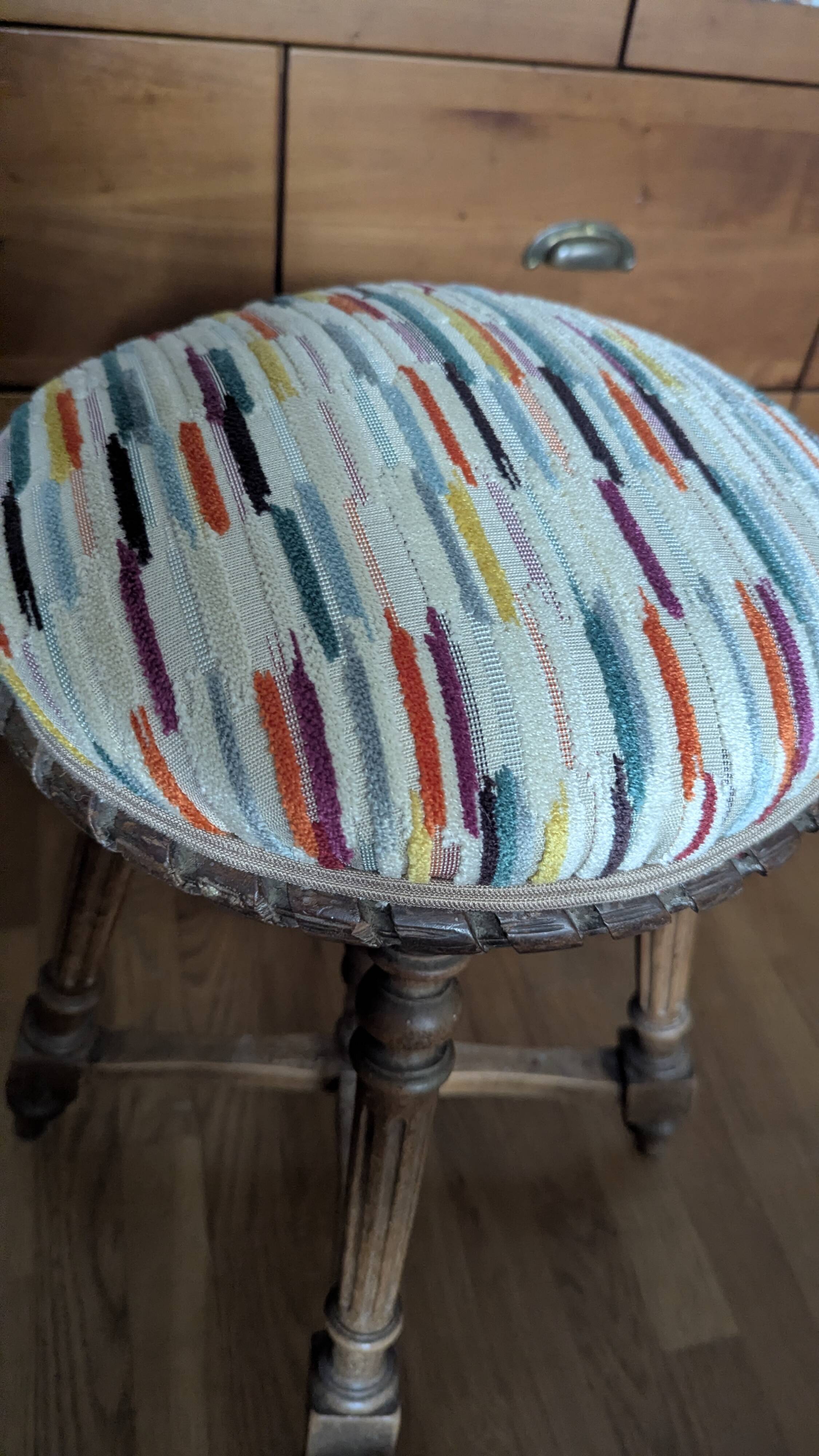 Antique piano stool