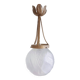 Suspension / lustre globe verre années 30