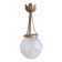 Suspension / lustre globe verre années 30
