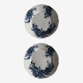 Ensemble de deux assiettes  en porcelaine anglaise Johnson Bros