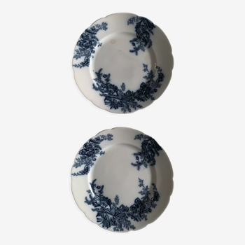 Set of two Johnson Bros English porcelain plates