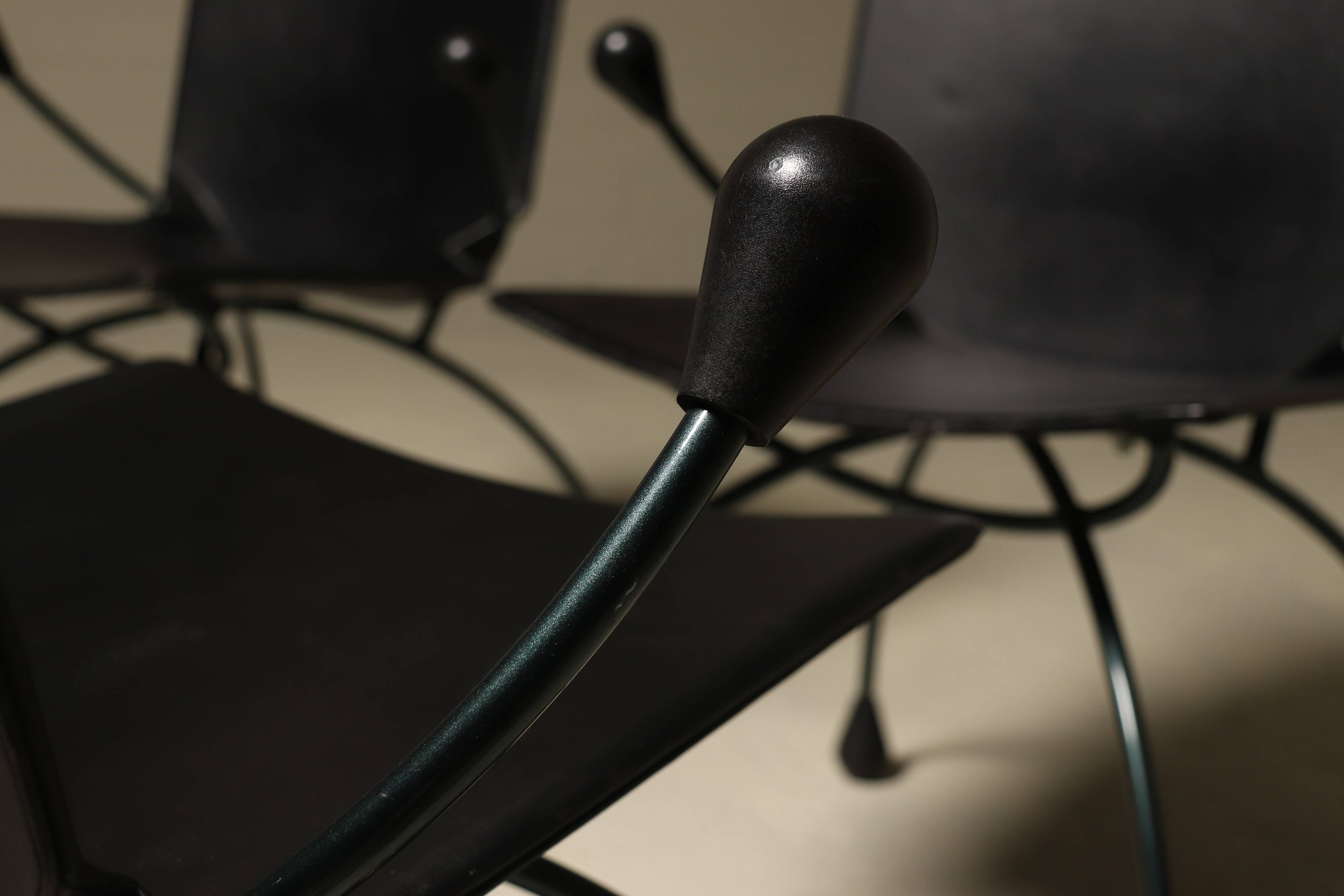 Set of 4 Rare Gigi Chairs by Boonzaaijer & Mazairac for Hennie de Jong Int.