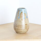 Vase 11cm ceramic with blue drips