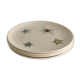 Suite de 4 assiettes "comet"
