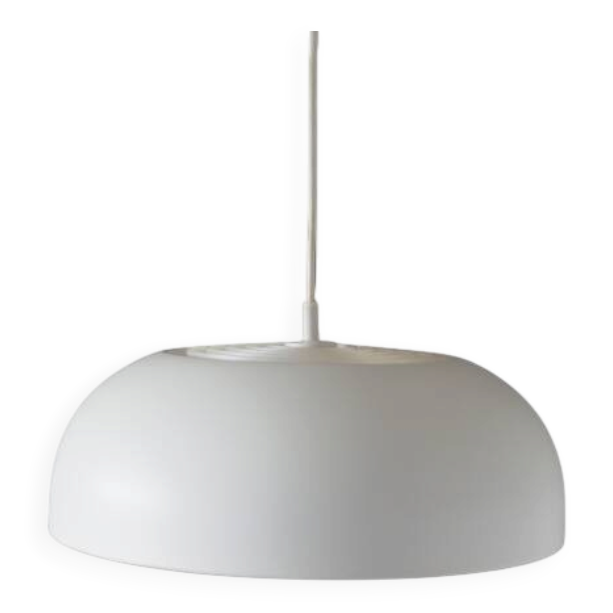 Lampe suspendue blanche, design danois, production : Danemark