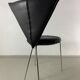6 black leatherette metal chairs from Lubke, Germany, 1990s