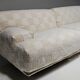 Canapé modulable Fiandra en tissu à carreaux crème par Vico Magistretti pour Cassina