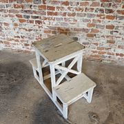 Vintage wooden step stool / ladder – country antique style