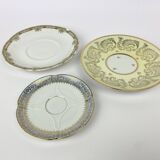 Mismatched Set of 3 Saucers/Small Plates - Limoges Porcelain