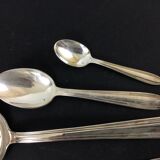 Silver metal housewife Dixi Art deco 37 pcs