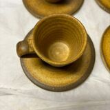 Ensemble de 8 tasses en grès vintage