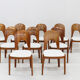 Vintage Danish dining chairs by Niels Koefoed solid teak, set of 10