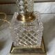 Brass, glass and crystal lamp v
