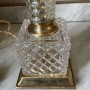 Brass, glass and crystal lamp v