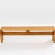 Paire de bancs Charlotte Perriand en pin Les Arcs 1970