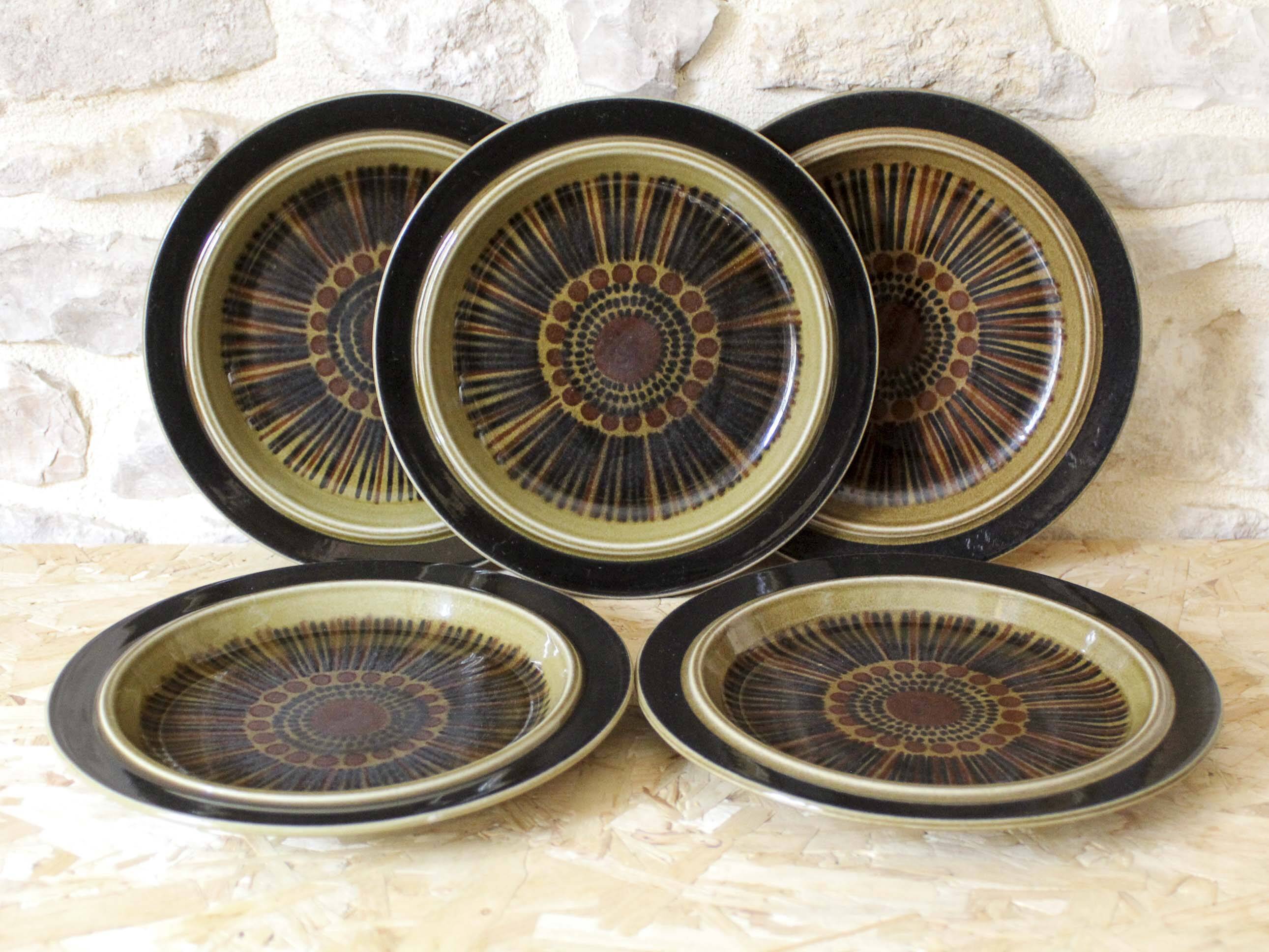 5 plates Kosmos Arabia Finland series