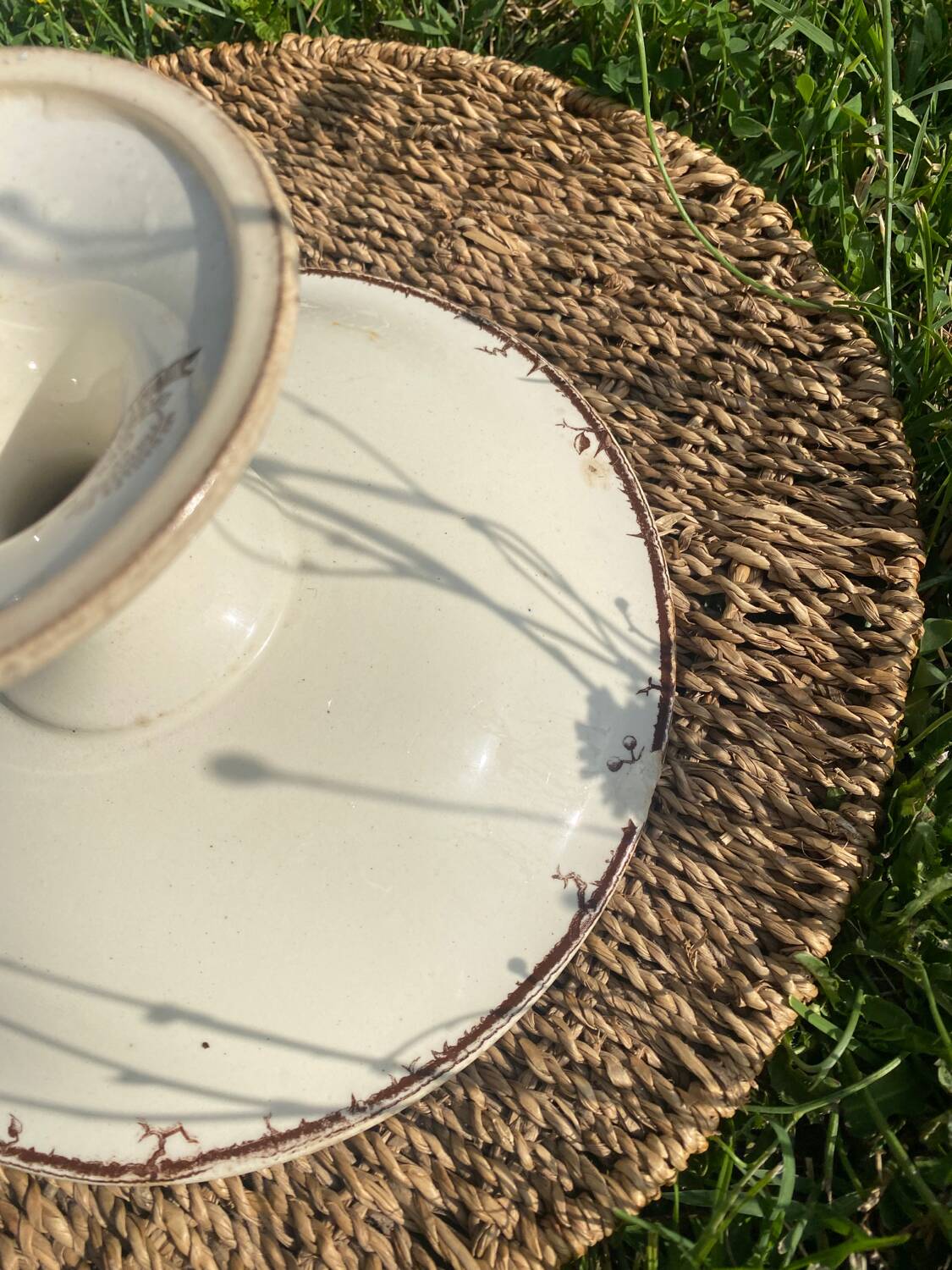 Gien iron earth compote dish