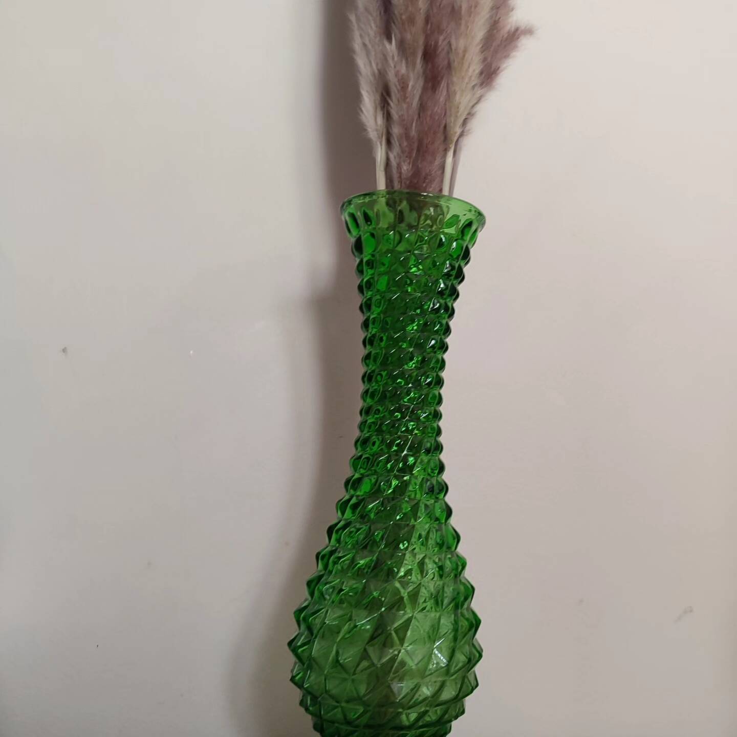 Vase with green spikes from Italy, vintage 60s