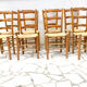 Set de 8 chaises de ferme début XXeme