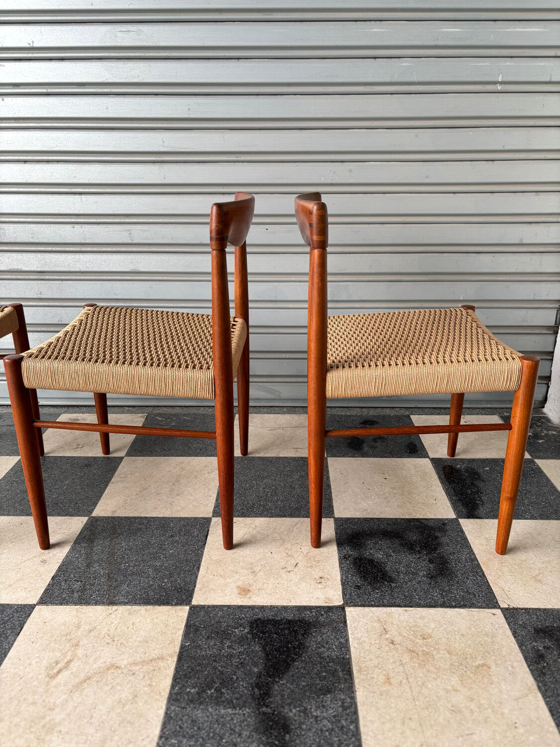Set of 4 chairs by H.W. Klein for Bramin