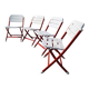 Lot de 4 chaises pliantes vintage