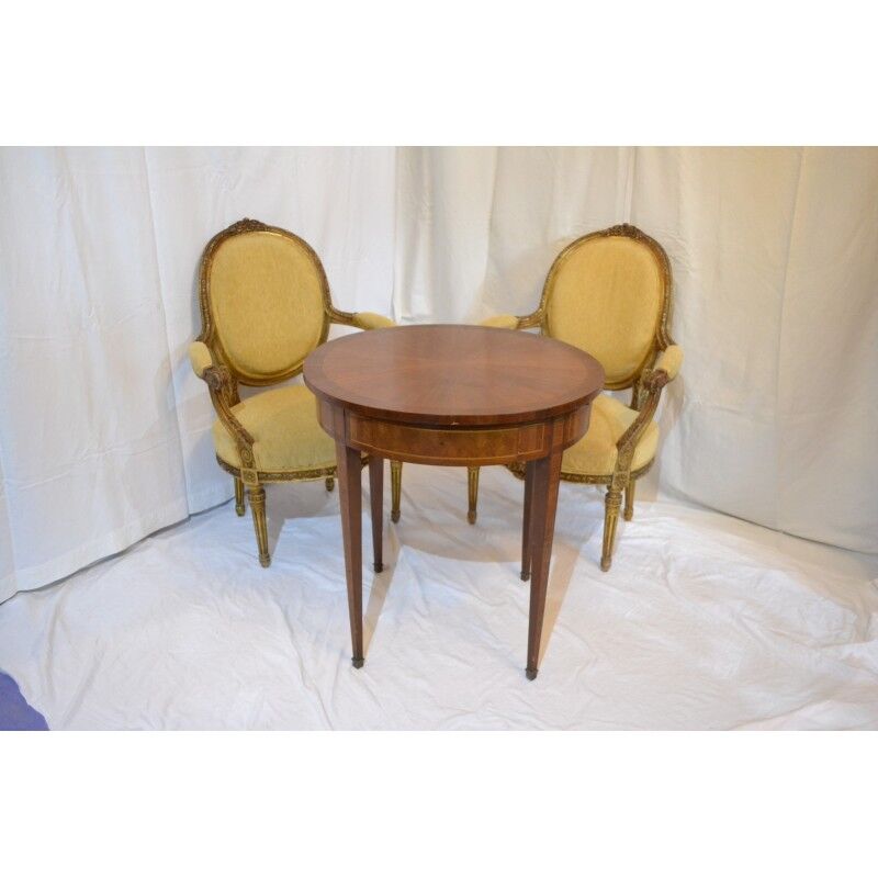 Paire de fauteuils Louis XVI