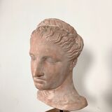 Buste statue rose style grec
