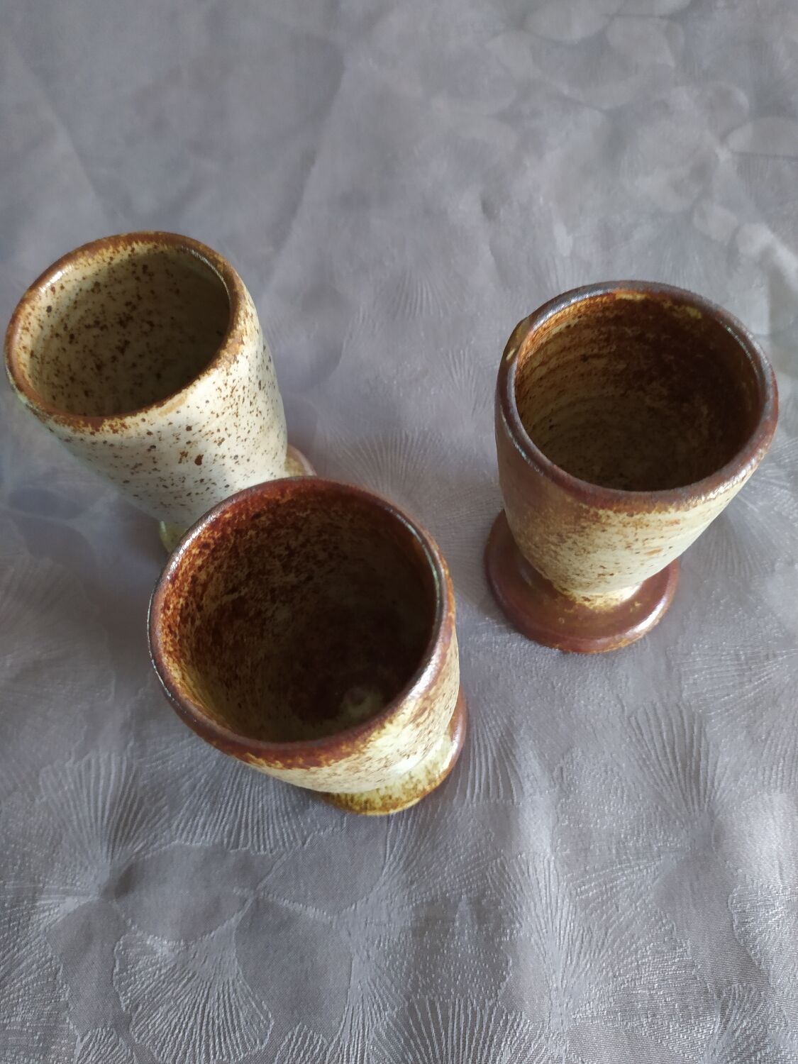 Lot of Mazagrands and pottery glasses