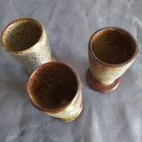 Lot of Mazagrands and pottery glasses
